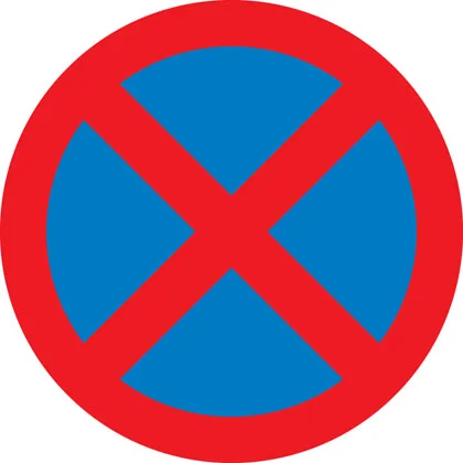 UK no stopping clearway sign