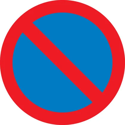 UK no waiting sign