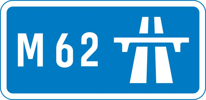 UK start of motorway sign